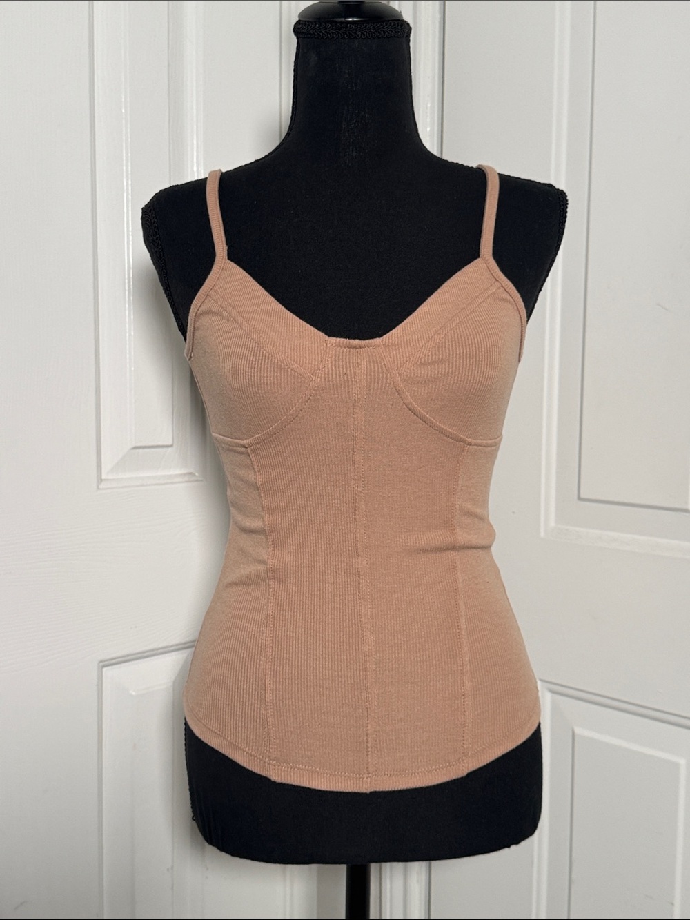 Cotton On Ribbed Tank in Beige